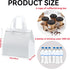 12 9.5 6 10 Pcs Insulated Take Away Bags, Disposable Lunch Bags For Food Takeaways, Coffee, Milk Tea, Seafood, Pizza