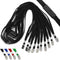 Black Lanyards 25 Pack - Comfortable Breakaway Neck Straps with Premium Bulldog Clip for Badges