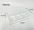 Stackable Clear Drawer Organizers, Small Makeup Vanity Storage Bins, Office Desk Drawer Dividers, 2 Pack Triple