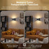3 10W 1 Pack) TingMiao Black Modern LED Wall Sconce, Colors Indoor Wall Lights, Hardwired Up and Down Aluminum Wall