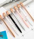 Gullor 6 Pieces Pineapple Pens, Bling Metal Ballpoint Pens for School Office Supplies, 1.0 mm Black Ink