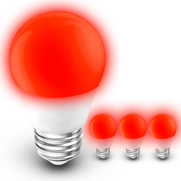 E26 Red Light Bulbs for Sleep Christmas, 625nm Blue Light Blocking 25w-40w