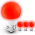 E26 Red Light Bulbs for Sleep Christmas, 625nm Blue Light Blocking 25w-40w