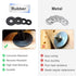 100pcs Flat Rubber Washers Assortment Kit, Heavy Duty Black Rubber Grommet for Household Appliances and Car Accessories