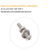 binifiMux 110pcs Assortment Kit, 10-32 Pan Phillips Screws, Hex Nuts, Flat Washers, 304 Stainless Steel, 1/4" 5/16"