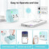 lopevi Label Maker Machine Portable Label Printer with Multiple Templates Wireless BT Label Maker for Home Office