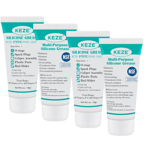 KEZE Silicone Grease Tube PTFE Synthetic Lubricant Sliding Door Grease Automotive Lubrication