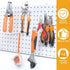 100 Pack Stainless Steel Peg Board Hooks, 8 Inch Hanging Holders for 1/8 and 1/4 Pegboard, Garage Storage Organizer