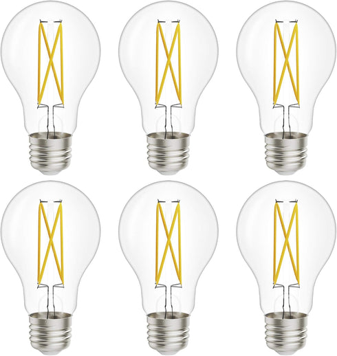 Sunco 6 Pack LED Light Bulbs A15, 7W=60W, 3000K Warm White, 800 LM, Dimmable Decorative Edison, E26 Base