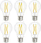 Sunco 6 Pack LED Light Bulbs A15, 7W=60W, 3000K Warm White, 800 LM, Dimmable Decorative Edison, E26 Base
