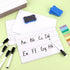 Dry Erase Lapboards with Lines, Pack of 18, 6 x 9 inch Double Sided White Boards with 18 Pens, 18 Erasers