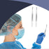 2pcs Scalpel Handle #3, Stainless Steel Scalpel Knife Handle for Surgical Blades No. 10, 11, 12, 15