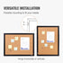 VEVOR 36" x 24" Cork Board for Office, Framed Bulletin Board with Push Pins for Home and School