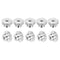 uxcell M4-0.7 Knurled Thumb Nuts, 20Pcs 304 Stainless Steel High Head Locking Nuts, Silver