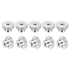 uxcell M4-0.7 Knurled Thumb Nuts, 20Pcs 304 Stainless Steel High Head Locking Nuts, Silver