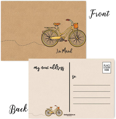 Stonehouse Collection | 40 I've Moved! - Change of Address Postcards, 4 x 6 Fill in the Blank Cards, Friends & Family