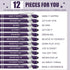Zonon 12 Pieces Fine Point Inspirational Motivational Pens, Fun Quotes Ballpoint Pens for School Office Gifts (Dark