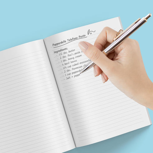 POKETO Lined Notebook Journal - 140 Page College Ruled Notebook, 100 GSM Thick Paper, Softcover, 8.25” x 5.75”