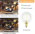 Dimmable g16.5 Bulb e12 g16 1/2 Bulb 60w Bulb 3000K 600lm ac120v 6w g50 Bulb Bulbs 6Pack Leools led Frosted led
