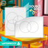 SCRIBBLEDO Venn Diagram Chart Math Practice, 9”x12” Small White Board Dry Erase Sheets for Classroom Pack 10 Sheets