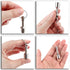 Keychain Magnet for Testing Brass, Pocket Magnets for Purse with Strong Neodymium, 2PACK-D12mm