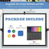 Dry Erase White Board, 16 x 12 Inch Magnetic Whiteboard with Stand, Portable Double-Sided Easel, 10 Markers, 4 Magnets,