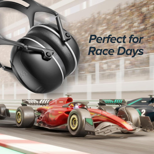 SNR 35dB Noise Cancelling Ear Muffs, Ear Protection for Mowing, Hearing Protection for Autism, Shooting