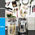Marte Vanci 360 Degree Rotating Pen Pencil Holder, 6 Slots Desk Organizer for Makeup, Painting Brush, Craft Storage Bin