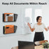 MFTEK Magnetic File Holder, 3 Pockets Wall File Folders, No Drilling Magnetic Paper Holder for Document and Mail