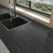 15.7"X118" Black Wood Wallpaper, Peel and Stick Fishbone Textured Contact Paper for Cabinet Decoration