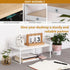 YGYQZ Wood Office Desk Shelf Organizer, Cute Dresser Top Storage Rack for Women, Men, Kids, Aesthetic Bookshelf (White)