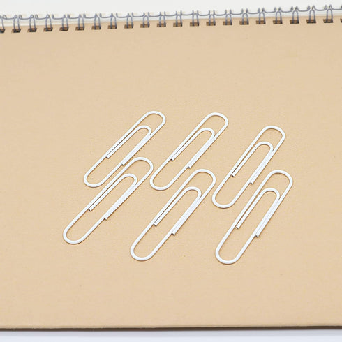 Jumbo Paper Clips, Large 50mm/2 Inches, 100 Clips/Box in White