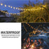 40ft 80 Mocalido Globe String Lights Battery Operated Outdoor, LEDs Hanging Lights with Remote, Warm White & Multicolor