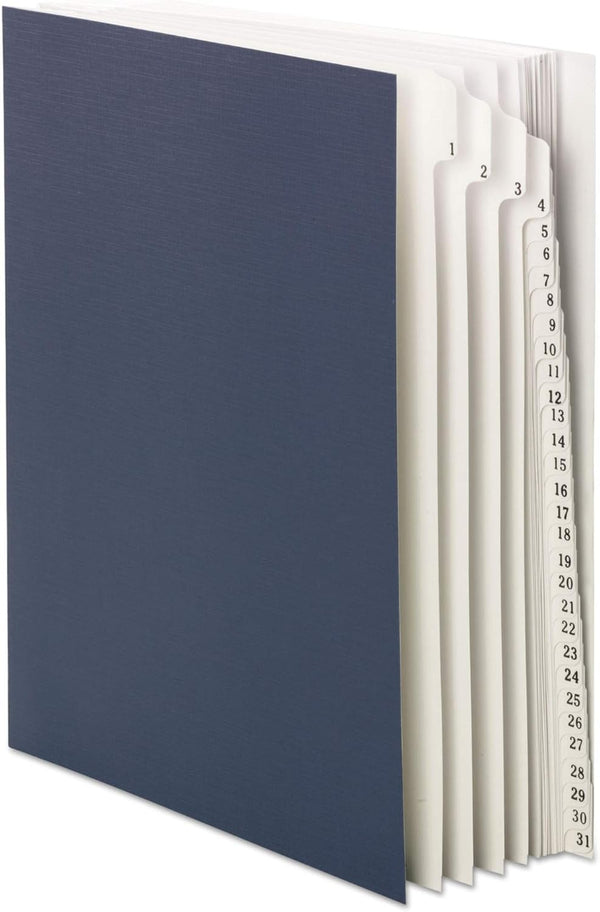 Smead Blue Desk File/Sorter, Daily (1-31), 31 Dividers, Letter Size