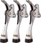 GroTheory 3 Pack Door Stoppers - 4 inch Kickdown Heavy Duty Door Stops for Bottom of Door