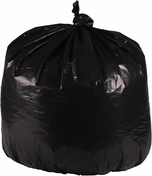 33 1.6 33" 39", 10 10 Boardwalk Recycled Low-Density Polyethylene Can Liners, Gallon Garbage Bags, mil, x Black