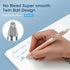 WRITECH Gel Pens Fine Point: Retractable 0.5mm Blue Ink Silent Click Extra Fine No Smear Smudge Smooth Writing Pen 8ct Bullet Tip Non Bleed for Journaling by WRITECH
