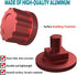 Red Welding Hood Pipeliner Helmet Fasteners, 1 Pair Aluminum Helmet Pipeliner Headgear Replacement Parts Accessories