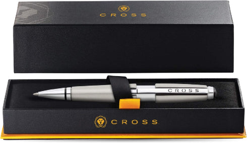 Cross Edge Pen, Medium 0.7 mm, Black Ink, Titanium Barrel (AT05555)