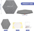 PATIKIL Felt Bulletin Board, 12"x10", 6 Packs Self Adhesive Hexagon Felt Tiles for Sound Proofing Wall Panels for Home Office Recording Studio,Game Room, Dark Gray by PATIKIL