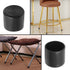 40 7/8"(22mm) Bonsicoky Pcs Round Rubber Furniture Leg Caps, Vinyl Flexible Chair Leg Floor Protectors/Covers Plastic