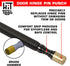 Door Hinge Pin Removal Tool Spring Driven Remover with Soft Face Brass Hammer Punch Set.