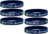 Inkstone Autism Awareness Bracelets - 6-Pack Silicone Wristbands in Adult Unisex Size