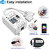 2-Output 5 24-Key GIDEALED Smart WiFi RGBW LED Controller Pin with Remote,Compatible with Alexa&Google