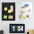 White Cork Board Bulletin Board - 15"x11" Wood Framed Display with Felt for Home, Kitchen, Office, School