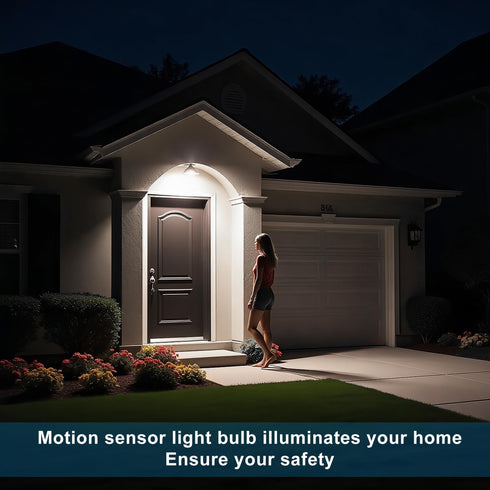 lanyue Bulb,Activated Bulb Bulb,13W 100W,E26 6000K Daylight,6 Packs Motion Sensor Light Detector Light Indoor,Dusk