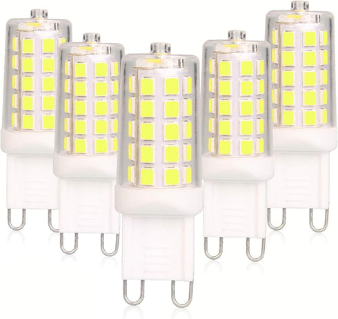BAOMING G9 LED Bulb Daylight Dimmable 4W, 40W T4 Halogen Equivalent, 6000K, 5 Pack