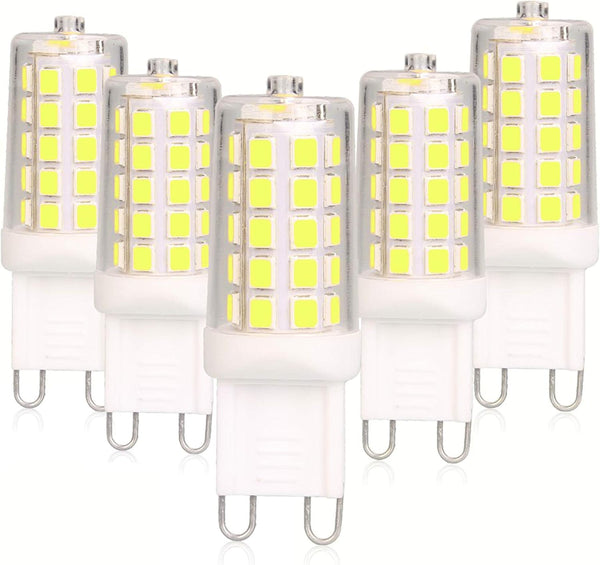 BAOMING G9 LED Bulb Daylight Dimmable 4W, 40W T4 Halogen Equivalent, 6000K, 5 Pack