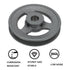 uxcell BK55-5/8 V-Belt Sheave, 5/8" Bore, 5.25" OD Single Groove Cast Iron Sheave for 3L or B Belt
