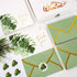 50 Packs Summer 4 6 Inch Whaline Gold Foil Thank You Cards Tropical Greenery Leaves Greeting Cards Monstera Blank Note